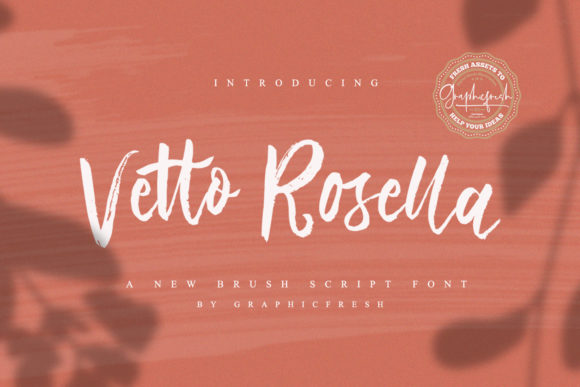 Vetto Rosella Font Poster 1