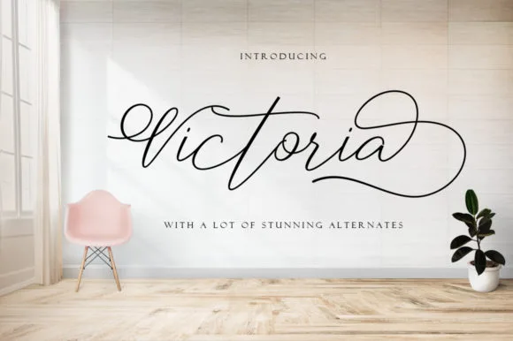 Victoria Font Victoria Font Poster 1