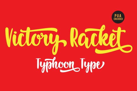 Victory Racket Font Poster 1