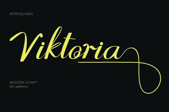 Viktoria Font Poster 1