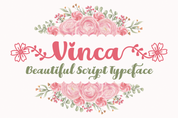 Vinca Font Poster 1