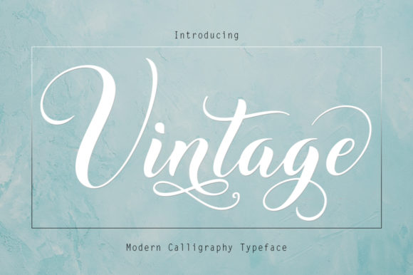 Vintage Font Poster 1