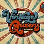 Vintage Queens Font Poster 1