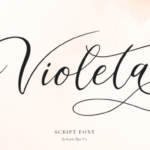 Violeta Font Poster 1