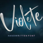 Violete Font Poster 1