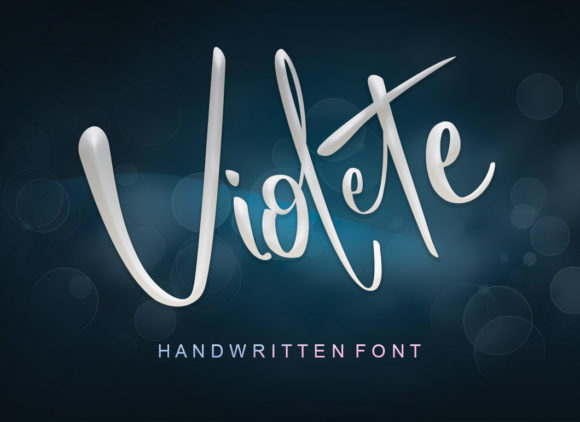 Violete Font Poster 1