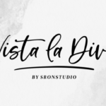 Vista La Diva Font Poster 1