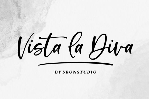 Vista La Diva Font Poster 1