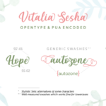 Vitalia Sesha Font Poster 5