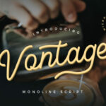 Vontage Font Poster 1