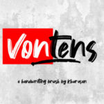 Vontens Font Poster 1