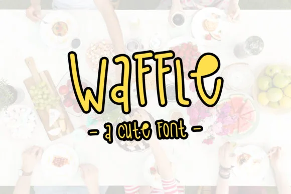 Waffle Font Waffle Font Poster 1