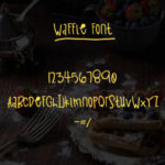 Waffle Font Poster 4