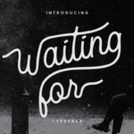 Waiting for Font Poster 1