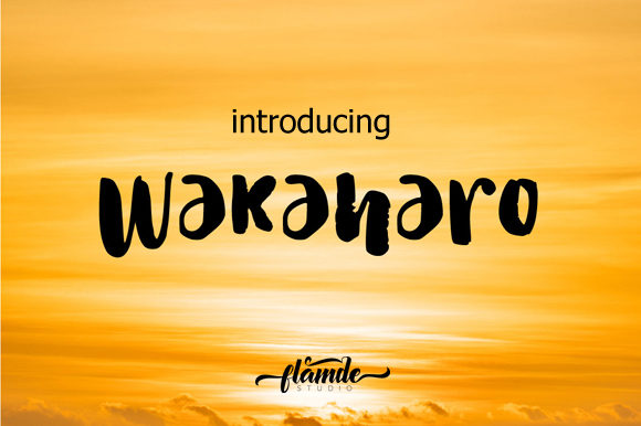 Wakaharo Font Poster 1