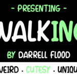 Walking Font Poster 1