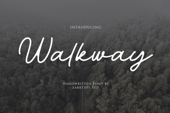 Walkway Font Poster 1