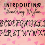 Wandering Waylon Font Poster 2