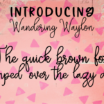Wandering Waylon Font Poster 4