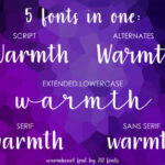 Warmheart Font Poster 6