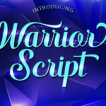 Warrior Script Font Poster 1