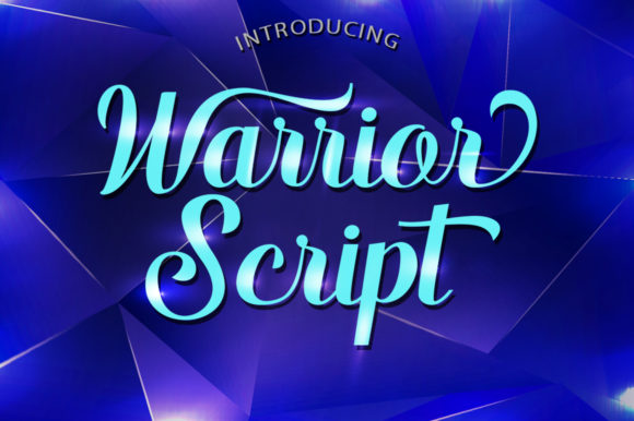 Warrior Script Font Poster 1