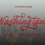 Washington Font Poster 1