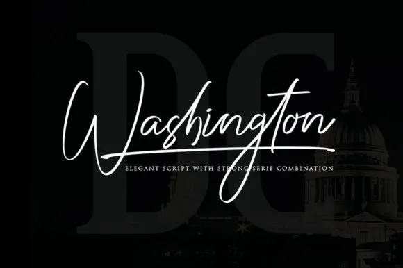 Washington Duo Font Washington Duo Font Poster 1