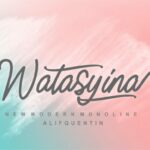 Watasyina Font Poster 1