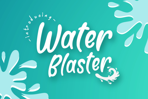 Water Blaster Font Poster 1