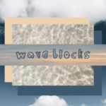 Wave Blocks Font Poster 1