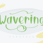 Wavering Font Poster 1