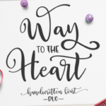 Way to the Heart Duo Font Poster 1