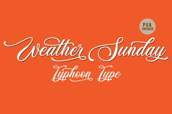 Weather Sunday Font