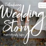 Wedding Story Font Poster 1