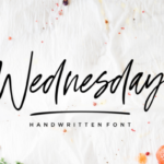 Wednesday Vibes Font Poster 1