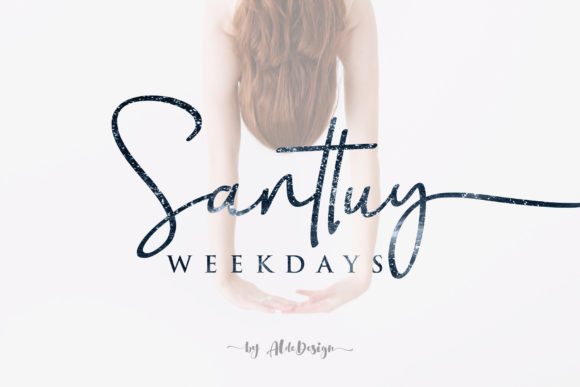 Weekdays Santtuy Font Poster 1