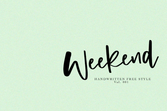 Weekend Font Poster 1