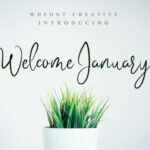 Welcome January Font Poster 1