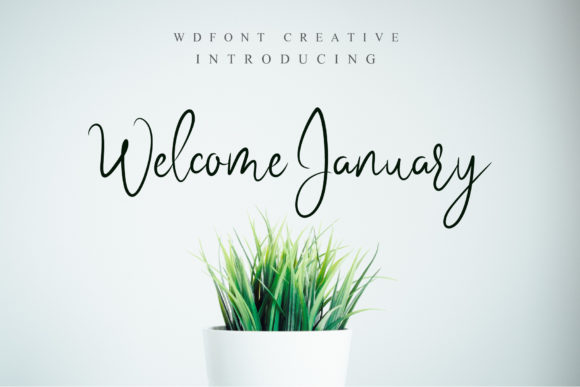 Welcome January Font Poster 1