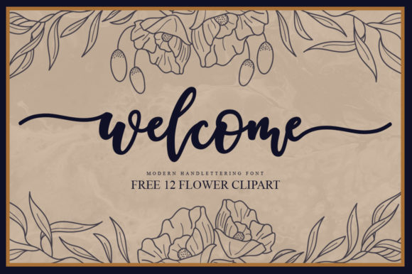 Welcome Script Font Poster 1