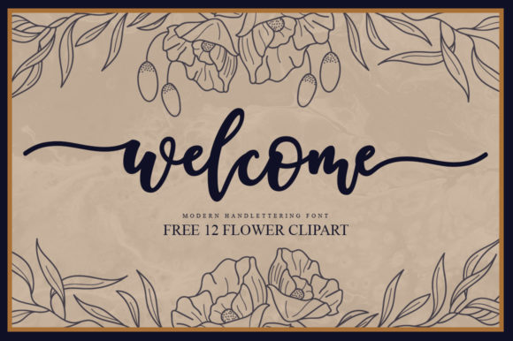 Welcome Script Font Poster 1