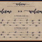 Welcome Script Font Poster 5