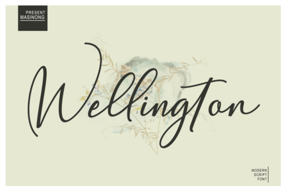 Wellington Font Poster 1