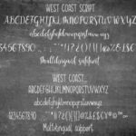 West Coast Font Poster 6