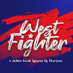 West Fighter Font Poster 1