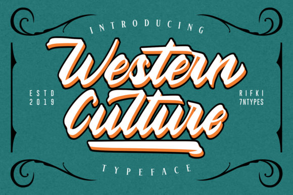 Western Culture Font Poster 1