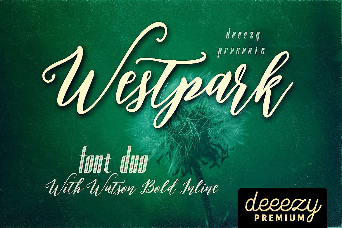 Westpark Script Font Duo Font Poster 1