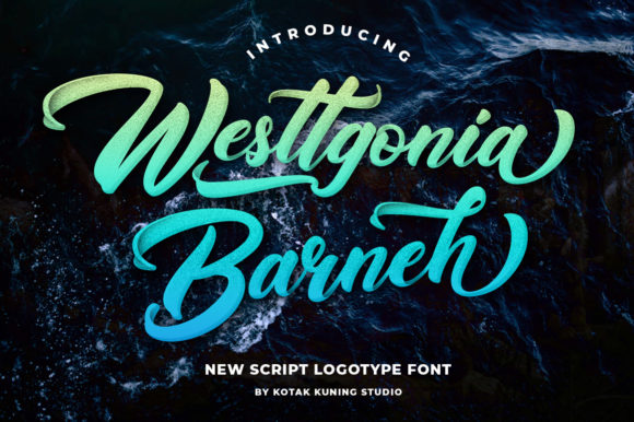 Westtgonia Barneh Font Poster 1