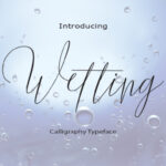 Wetting Font Poster 1